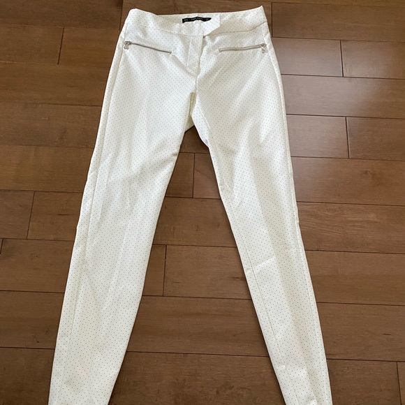 Zara white polka dot pants - Picture 2 of 3